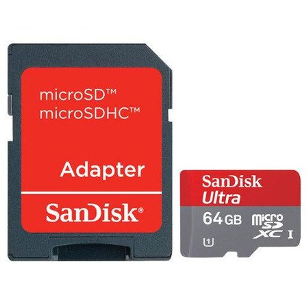 Cartao-Micro-SD-64Gb-Sandisk-Ultra-com-Adaptador-30mb-s Cartao-Micro-SD-64Gb-Sandisk-Ultra-com-Adaptador-30mb-s