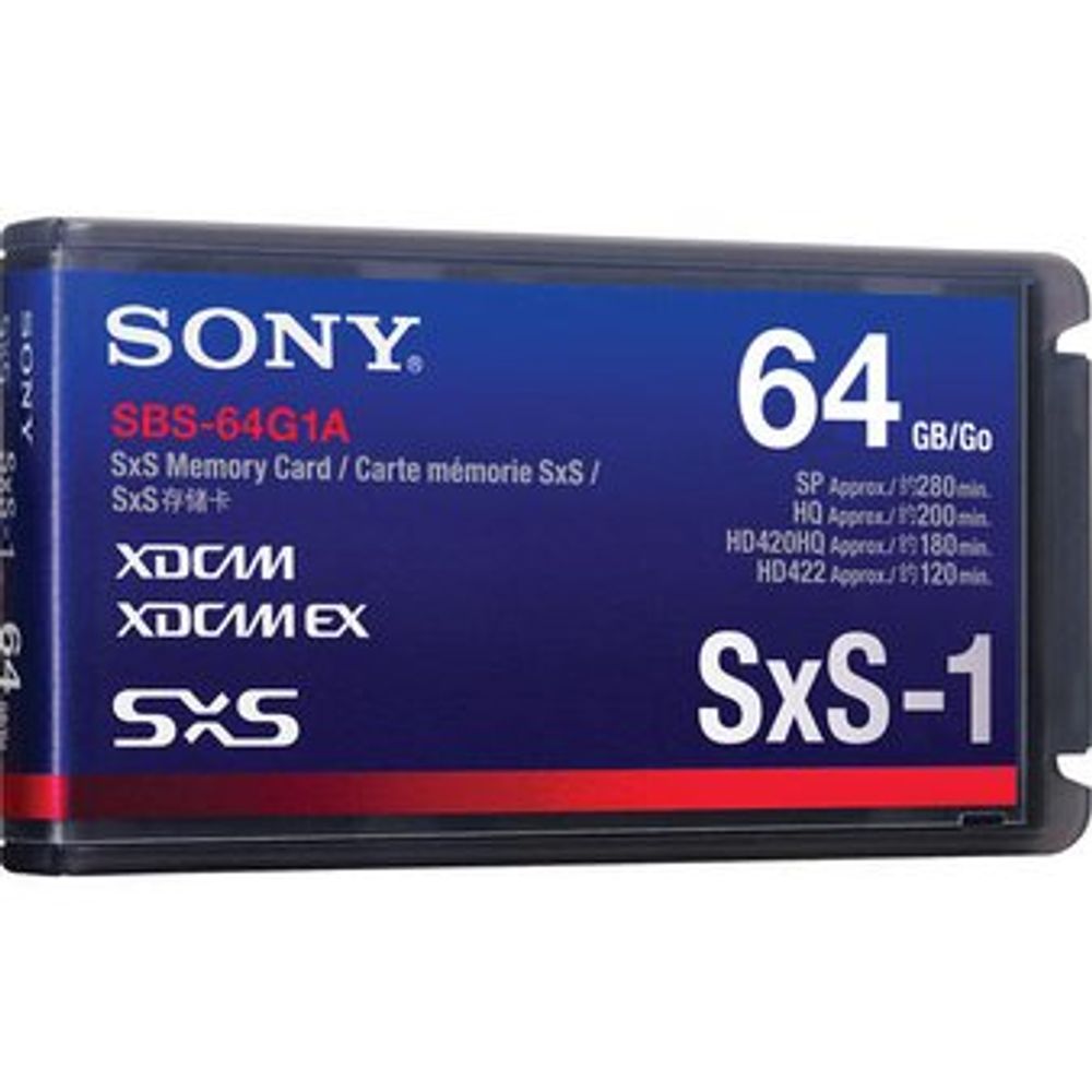 Cartão Sony SxS 64Gb / SBS-64G1A - WorldView