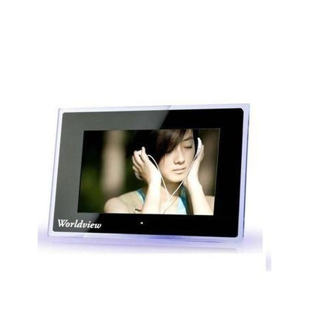 Porta Retrato Digital 15' LCD com Moldura Preta - eMania Foto e Video