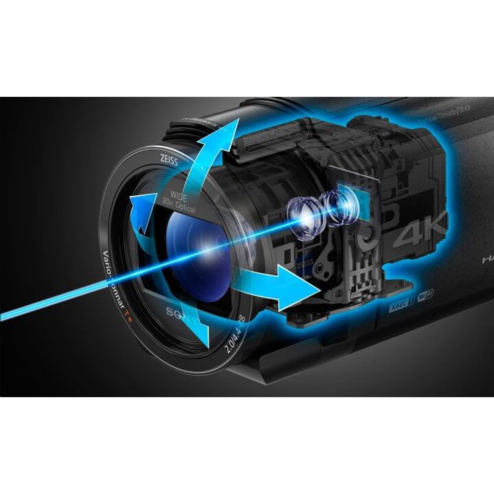 Handycam® 4K AX40 con sensor Exmor R® CMOS, FDR-AX40