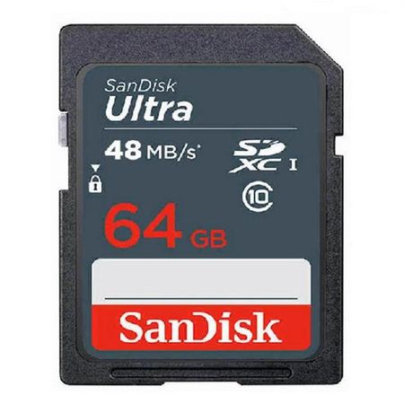 Cartão SD 64Gb Sandisk Ultra 40mb/s Classe 10