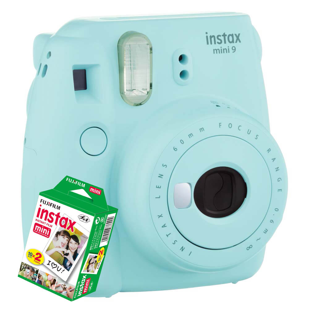 Combo Câmera Fujifilm Instax Mini 11 Azul + 10 Fotos + Bolsa +