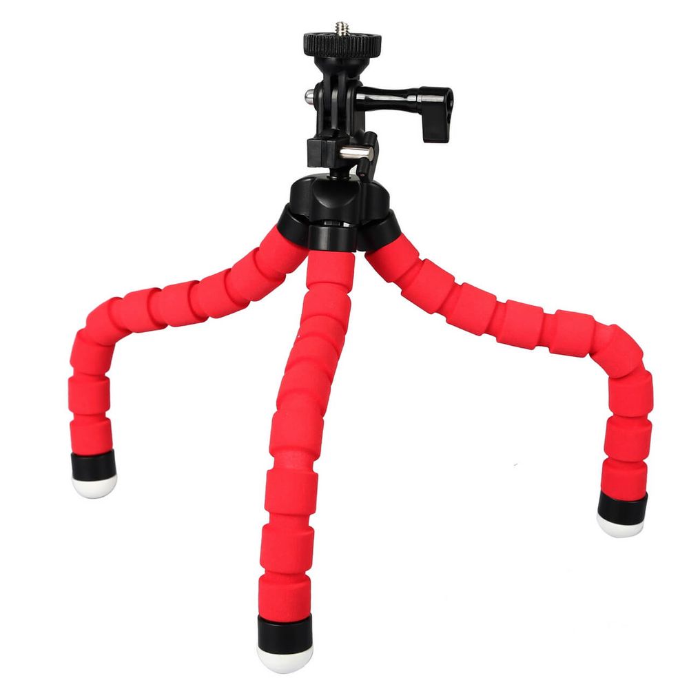 Mini-Tripe-Flexivel-Gorila-KT-600s-com-Cabeca-360---Vermelho Mini-Tripe-Flexivel-Gorila-KT-600s-com-Cabeca-360---Vermelho