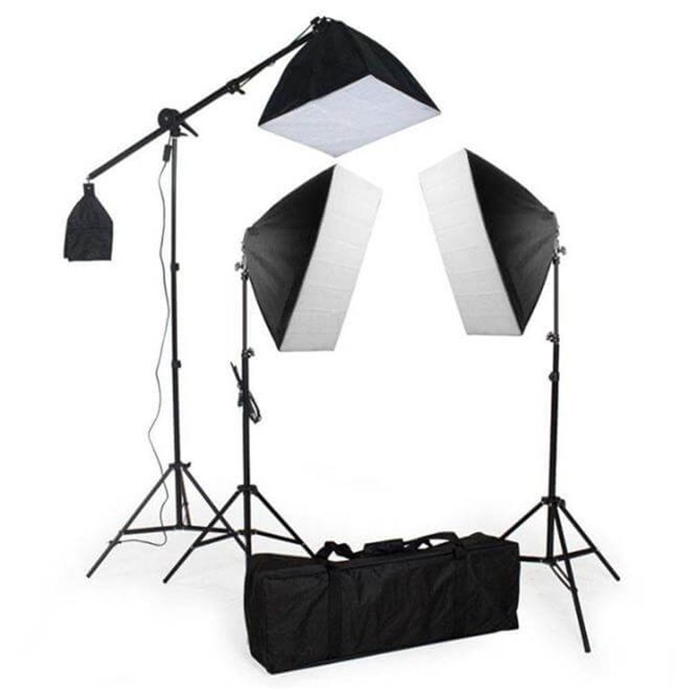 Kit-de-Iluminacao-Greika-PK-SB03-com-3-pontos-para-Estudio-Fotografico--110V- Kit-de-Iluminacao-Greika-PK-SB03-com-3-pontos-para-Estudio-Fotografico--110V-