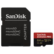 Cartao-MicroSDXC-64Gb-SanDisk-Extreme-Pro-de-170Mb-s-Classe10-UHS-3-e-A2