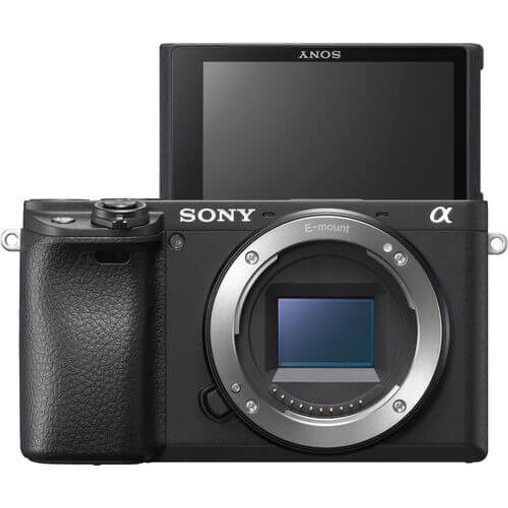 Kit Sony a6400 Mirrorless com Lente 16-50mm Crane M Bateria Extra Cartão SDXC 64Gb de 95Mb/s