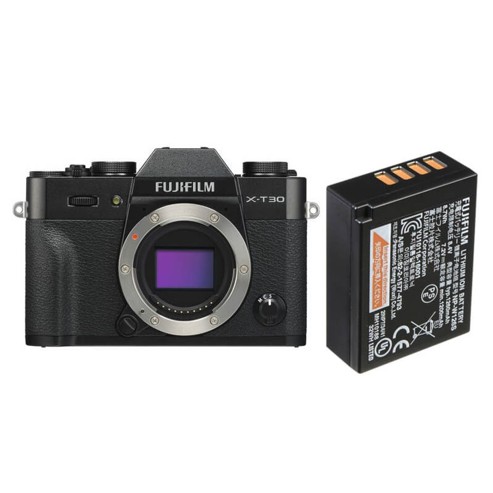 Camera-FujiFilm-X-T30-Mirrorless-Preta--Corpo----Bateria-Extra-Fuji-NP-W126S Camera-FujiFilm-X-T30-Mirrorless-Preta--Corpo----Bateria-Extra-Fuji-NP-W126S