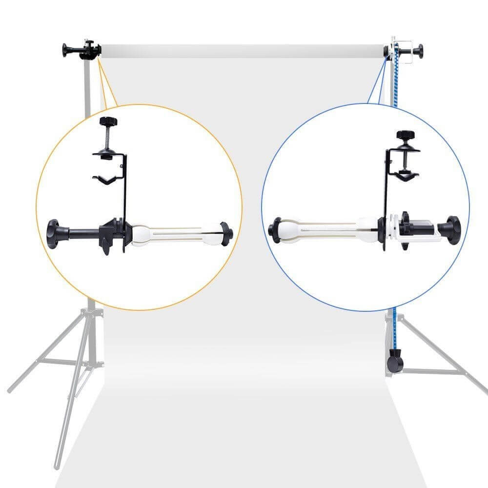 Suporte-de-Teto-e-Tripe-para-Barra-de-Fundo-Infinito Suporte-de-Teto-e-Tripe-para-Barra-de-Fundo-Infinito