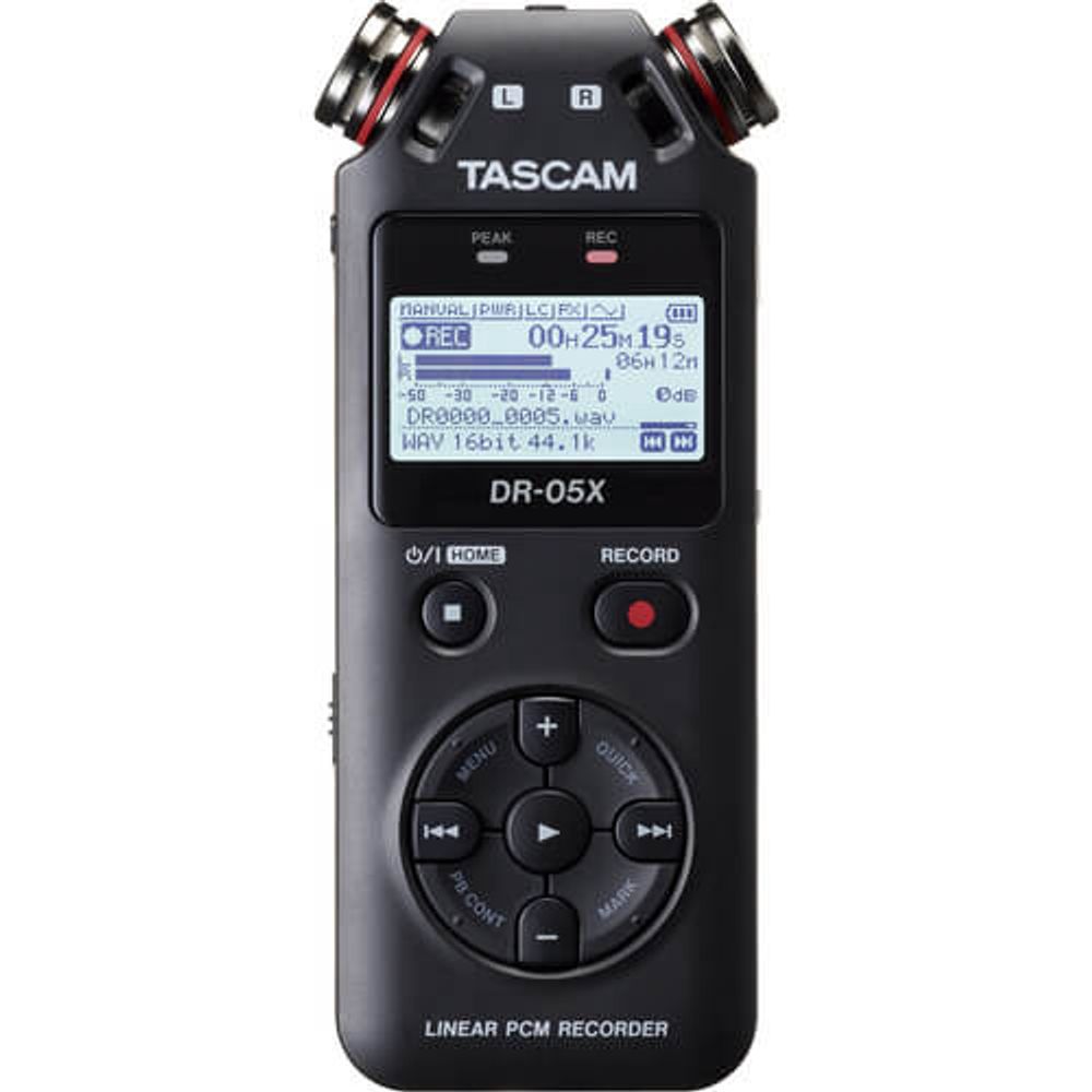 Gravador-de-Audio-Digital-Tascam-DR-05X-Estereo-de-Mao-com-Interface-de-Audio-USB Gravador-de-Audio-Digital-Tascam-DR-05X-Estereo-de-Mao-com-Interface-de-Audio-USB
