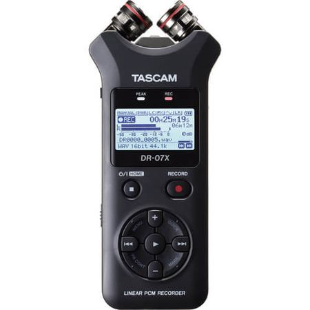 Gravador-de-Audio-Digital-Tascam-DR-07X-Estereo-com-Interface-de-Audio-USB