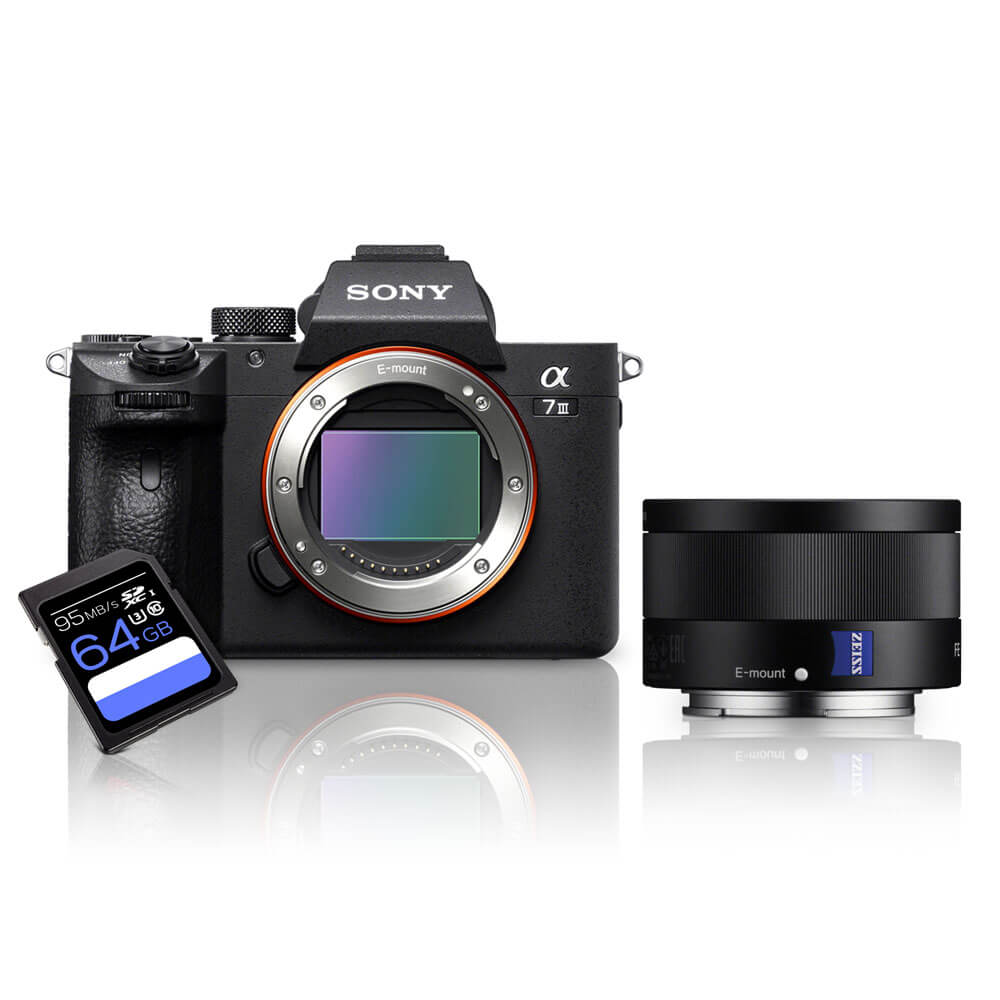 Kit-Sony-a7III-Mirrorless---Lente-Sony-FE-35mm-ZA--SEL35F28Z----Cartao-SDXC-64Gb Kit-Sony-a7III-Mirrorless---Lente-Sony-FE-35mm-ZA--SEL35F28Z----Cartao-SDXC-64Gb