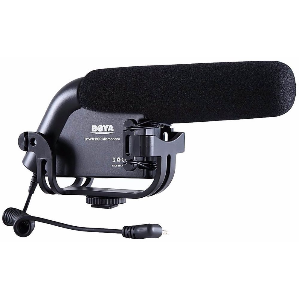 Microfone-de-Video-Shotgun-Boya-BY-VM200P-Estereo-Condensador Microfone-de-Video-Shotgun-Boya-BY-VM200P-Estereo-Condensador