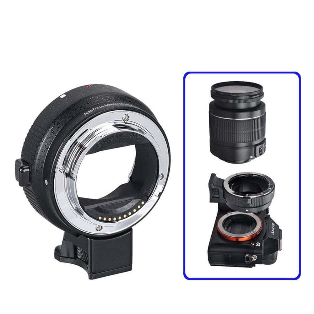 Adaptador-de-Montagem-de-Lente-Canon-EF-EF-S-para-Sony-E-Mount--CM-EF-NEX- Adaptador-de-Montagem-de-Lente-Canon-EF-EF-S-para-Sony-E-Mount--CM-EF-NEX-