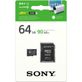 Cartao-Micro-SDXC-Sony-64GB-com-Adaptador-SD-de-90MB-s-Classe-10---UHS-I-U1-para-Video-Full-HD-e-4k