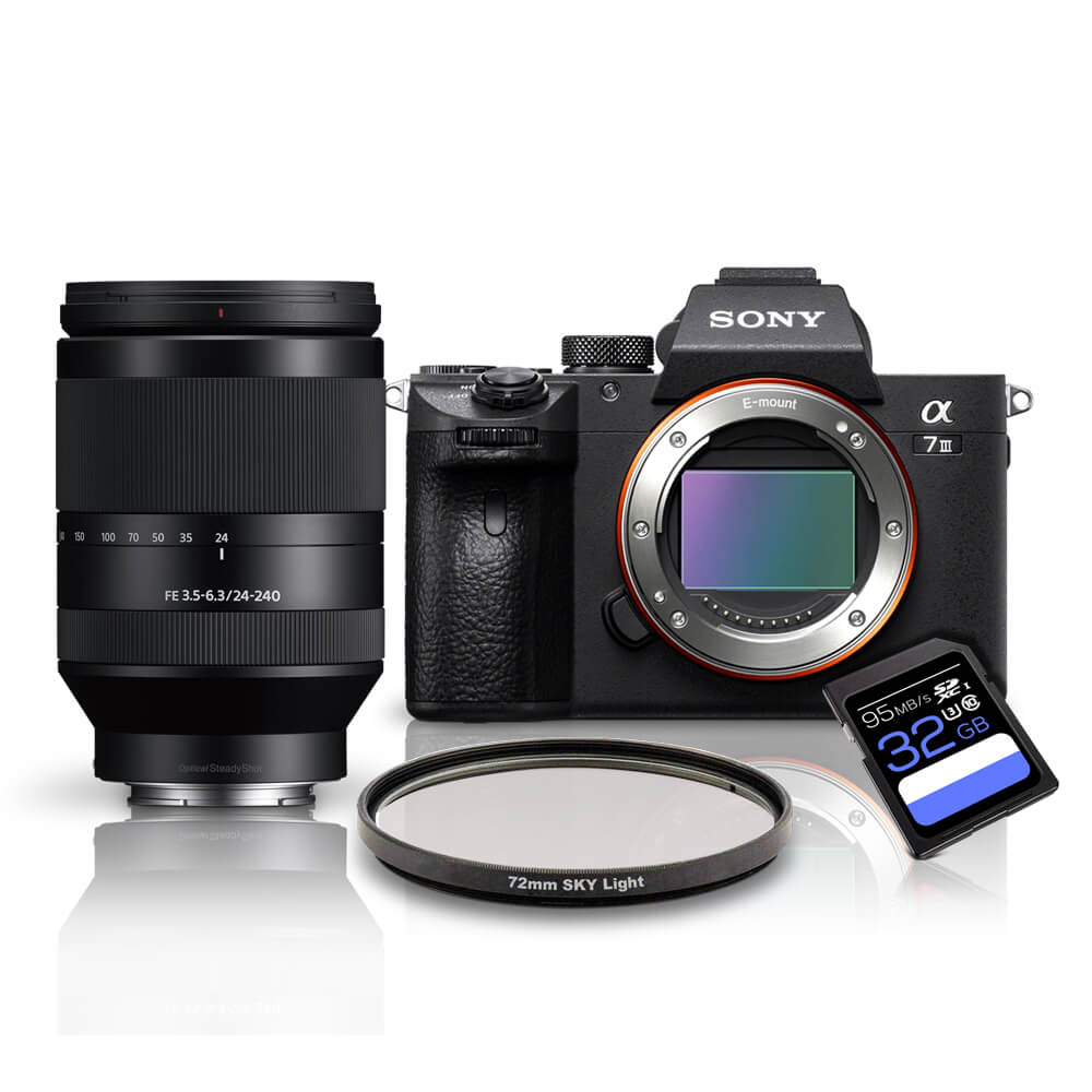 Kit-Sony-a7III-Mirrorless---Lente-Sony-FFE-24-240mm-OSS---Filtro-SkyLight-72mm---Cartao-SDXC-32Gb-de-95Mb-s Kit-Sony-a7III-Mirrorless---Lente-Sony-FFE-24-240mm-OSS---Filtro-SkyLight-72mm---Cartao-SDXC-32Gb-de-95Mb-s