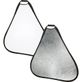 Rebatedor-Triangular-2-em-1-Branco-e-Prata-de-60cm-com-Alca
