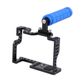 Gaiola-Cage-C7-com-Punho-Handle-Grip-para-Mirrorless-Sony-A7-A6300-A6400-A6500-e-Panasonic-Linha-GH Gaiola-Cage-C7-com-Punho-Handle-Grip-para-Mirrorless-Sony-A7-A6300-A6400-A6500-e-Panasonic-Linha-GH