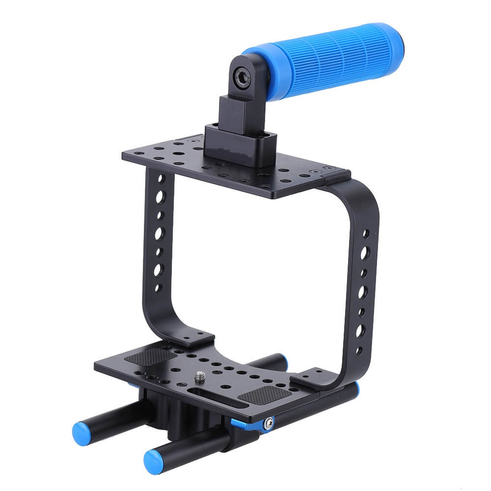 Gaiola-Cage-BMCC-C3-com-Punho-Handle-Grip-Espumado-para-BLackMagic-Cinema-Canon-C300-C500-e-5DMarkII Gaiola-Cage-BMCC-C3-com-Punho-Handle-Grip-Espumado-para-BLackMagic-Cinema-Canon-C300-C500-e-5DMarkII