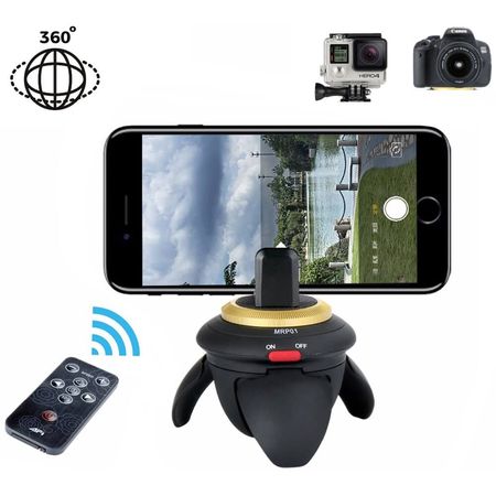 Mini-Cabeca-Panoramica-Motorizada-AFI-MRP01-Rotacao-de-360°-para-Cameras-e-Smartphones
