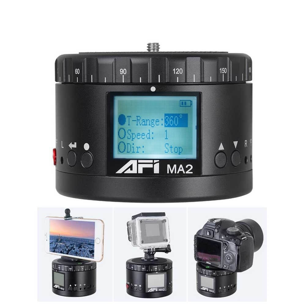 Cabeca-Panoramica-Motorizada-AFI-MA2-360°-Time-Lapse-para-Cameras-Mirrorless-DSLR-e-Smartphones Cabeca-Panoramica-Motorizada-AFI-MA2-360°-Time-Lapse-para-Cameras-Mirrorless-DSLR-e-Smartphones