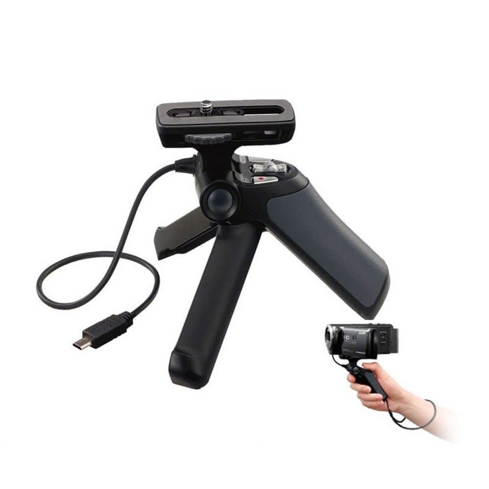 Punho-Grip-e-Mini-Tripe-Sony-GP-VPT1-com-Controle-Remoto Punho-Grip-e-Mini-Tripe-Sony-GP-VPT1-com-Controle-Remoto
