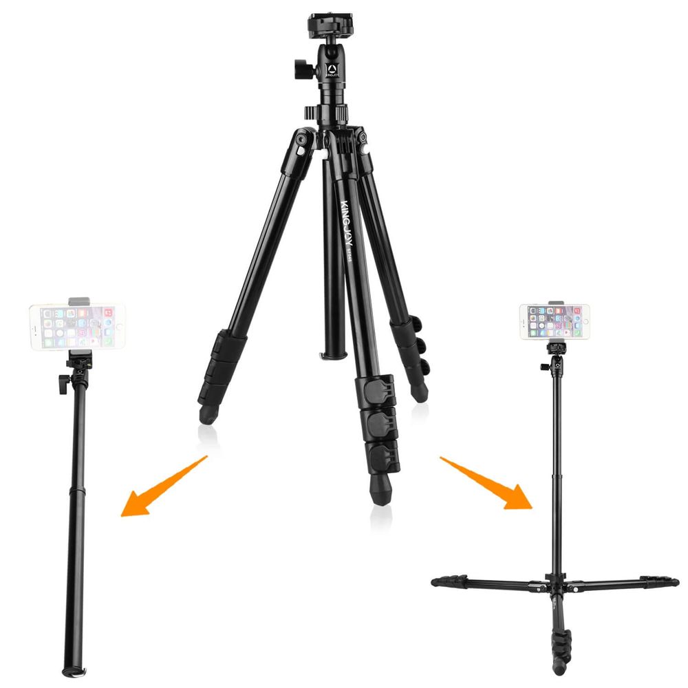 Tripe-e-Monope-Portatil-Kingjoy-SF046-para-Viagem-e-SmartPhone-com-Cabeca-Ball Tripe-e-Monope-Portatil-Kingjoy-SF046-para-Viagem-e-SmartPhone-com-Cabeca-Ball