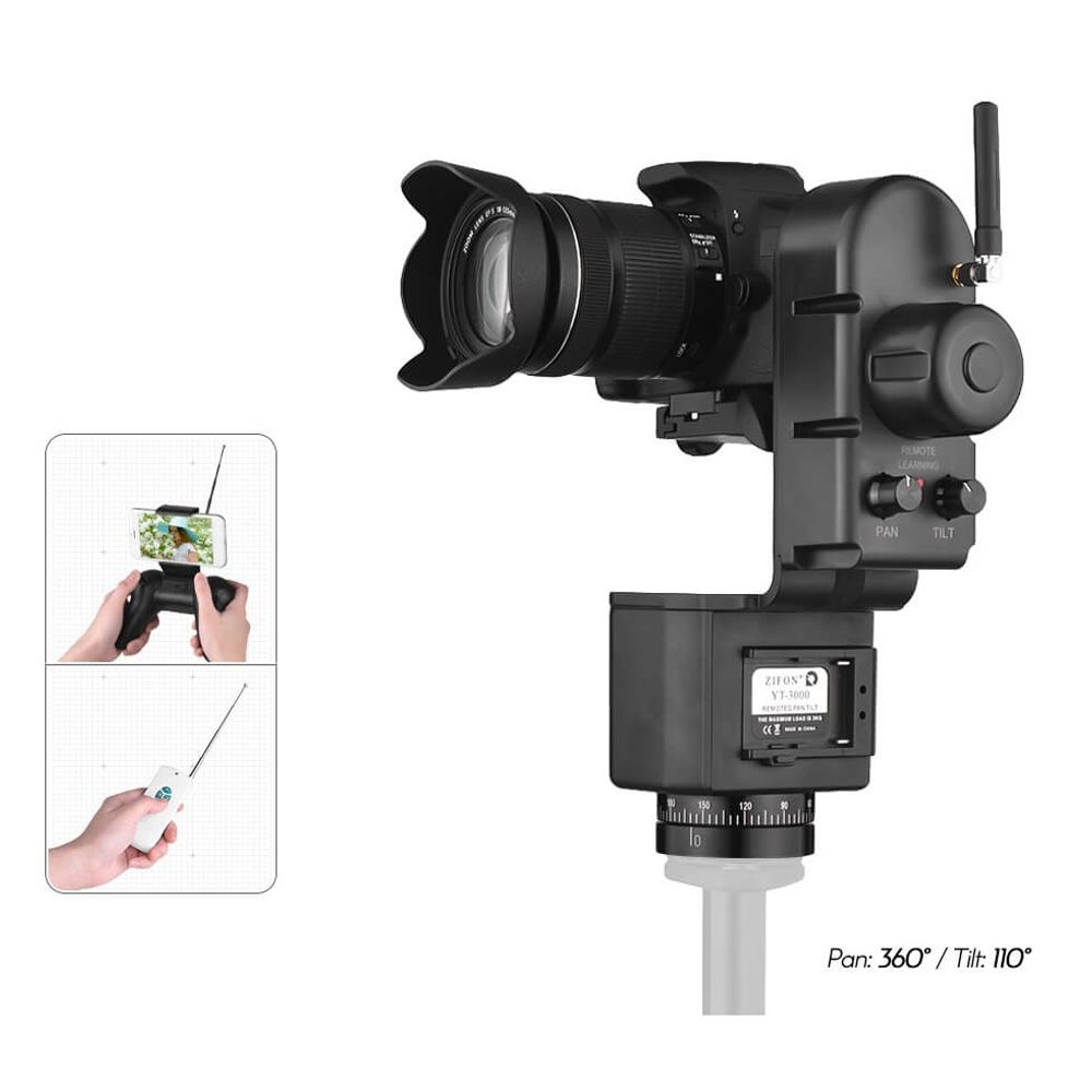 Cabeca-Panoramica-Motorizada-Pan-Tilt-YT-3000-com-Controle-Remoto-Wireless-e-Velocidade-Ajustavel Cabeca-Panoramica-Motorizada-Pan-Tilt-YT-3000-com-Controle-Remoto-Wireless-e-Velocidade-Ajustavel