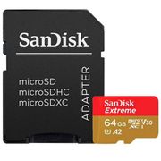 Cartao-MicroSDXC-SanDisk-Extreme-64Gb-UHS-I-160Mb-s-A2-com-Adaptador-SD-