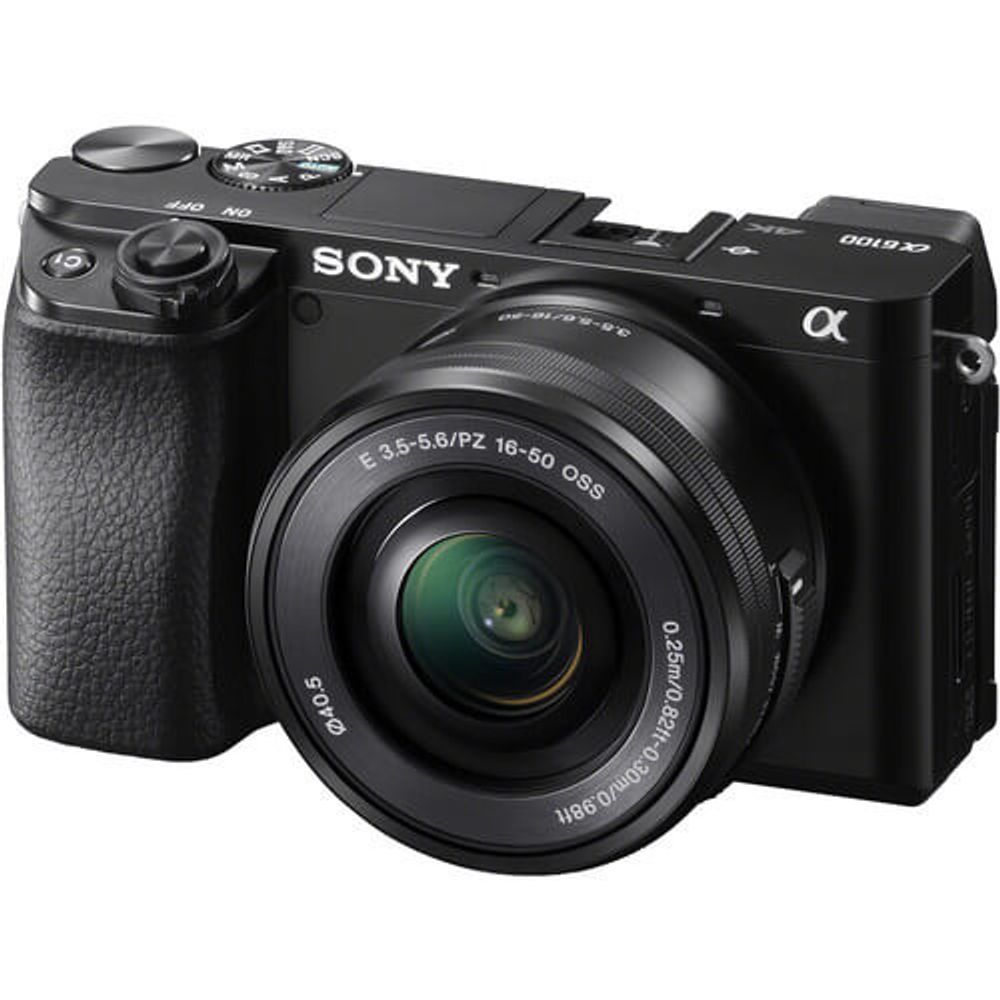 Camera-Sony-Alpha-A6100-com-Lente-16-50mm-Mirrorless-4K-de-24MP-com-Sensor-APS-C Camera-Sony-Alpha-A6100-com-Lente-16-50mm-Mirrorless-4K-de-24MP-com-Sensor-APS-C