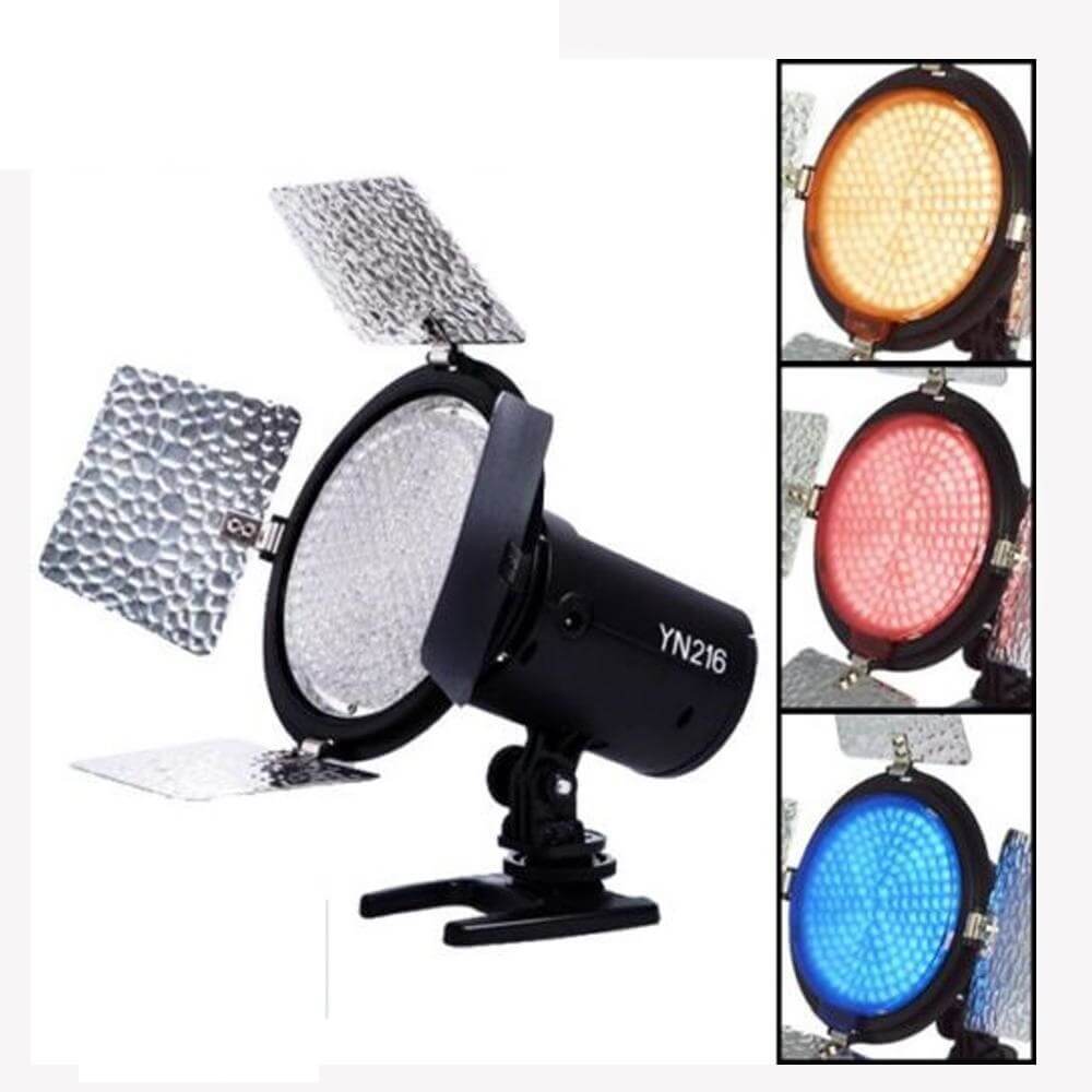 Iluminador-de-Led-Yongnuo-YN216---YN-216-de-Cor-Variavel-3200K-5500K Iluminador-de-Led-Yongnuo-YN216---YN-216-de-Cor-Variavel-3200K-5500K