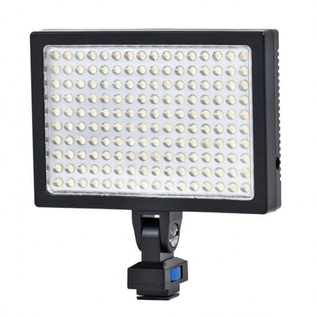 Iluminador-SunGun-160Leds-Video-Light-LED-1700-Profissional-com-Bateria-e-Carregador
