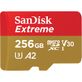 Cartao-MicroSDXC-SanDisk-256Gb-Extreme-UHS-I-A2-com-Adaptador-SD Cartao-MicroSDXC-SanDisk-256Gb-Extreme-UHS-I-A2-com-Adaptador-SD