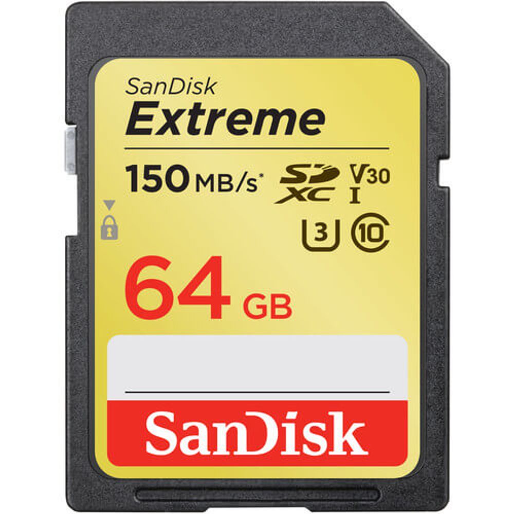 Cartao-SDXC-SanDisk-64Gb-Extreme-4K-UHS-I-V30-U3 Cartao-SDXC-SanDisk-64Gb-Extreme-4K-UHS-I-V30-U3