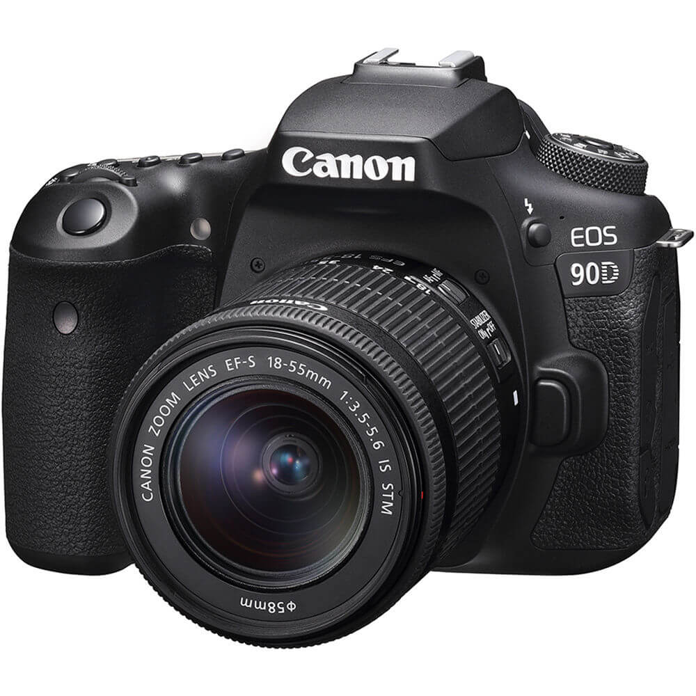 DSLR Canon EOS 90D e Lente 18-55 - eMania Foto e Video