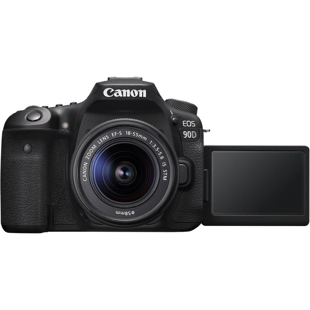 DSLR Canon EOS 90D e Lente 18-55 - eMania Foto e Video