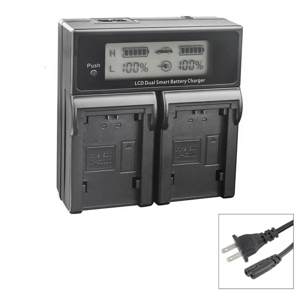 Carregador-Duplo-para-Sony-NP-FW50-de-Carga-Rapida-e-Visor-de-LCD--Bivolt- Carregador-Duplo-para-Sony-NP-FW50-de-Carga-Rapida-e-Visor-de-LCD--Bivolt-