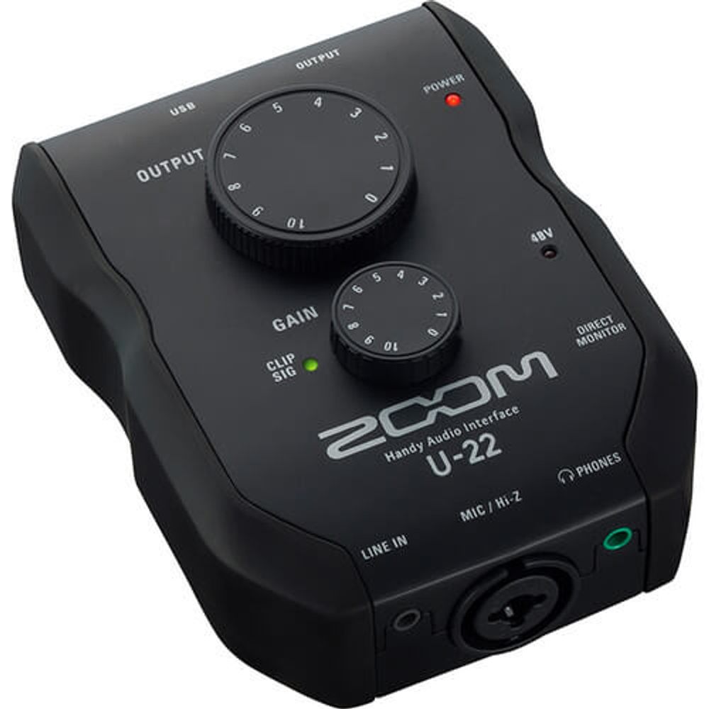 Interface-de-Audio-Zoom-U-22-Gravacao-e-Desempenho-Movel-USB Interface-de-Audio-Zoom-U-22-Gravacao-e-Desempenho-Movel-USB