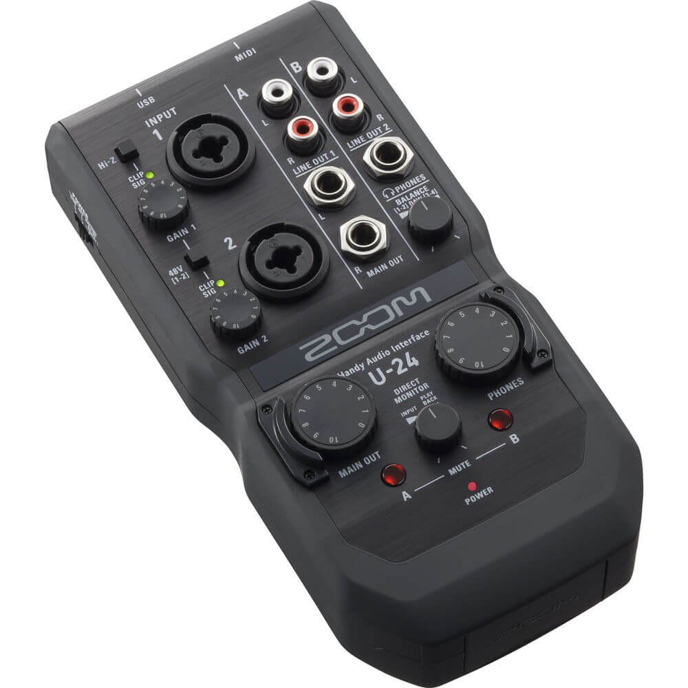 Interface-de-Audio-Portatil-Zoom-U-24-USB-2x4-24-Bit Interface-de-Audio-Portatil-Zoom-U-24-USB-2x4-24-Bit