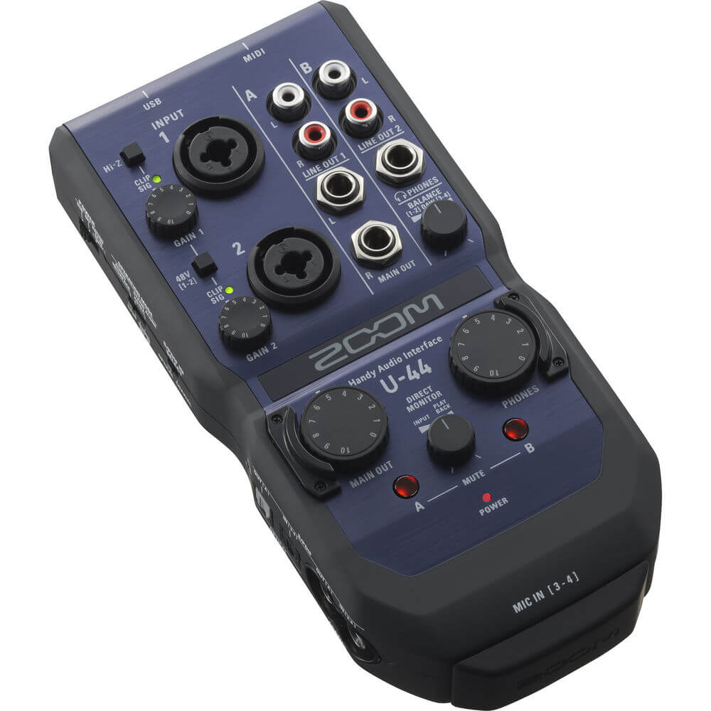 U-44 ZOOM オーディオインターフェイス ハンディポータブルオーディオ ズーム ZOOM Amazon.co.jp: DTM・DAW