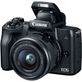 Camera-Canon-EOS-M50-Mirrorless-com-Lente-15-45mm
