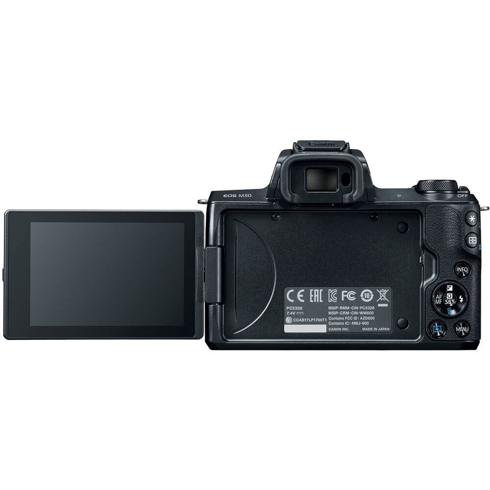 [美品] キャノン Canon EOS kiss M EF-M 15-45mm Canon M50 Mirrorless + 15-45mm - WorldView