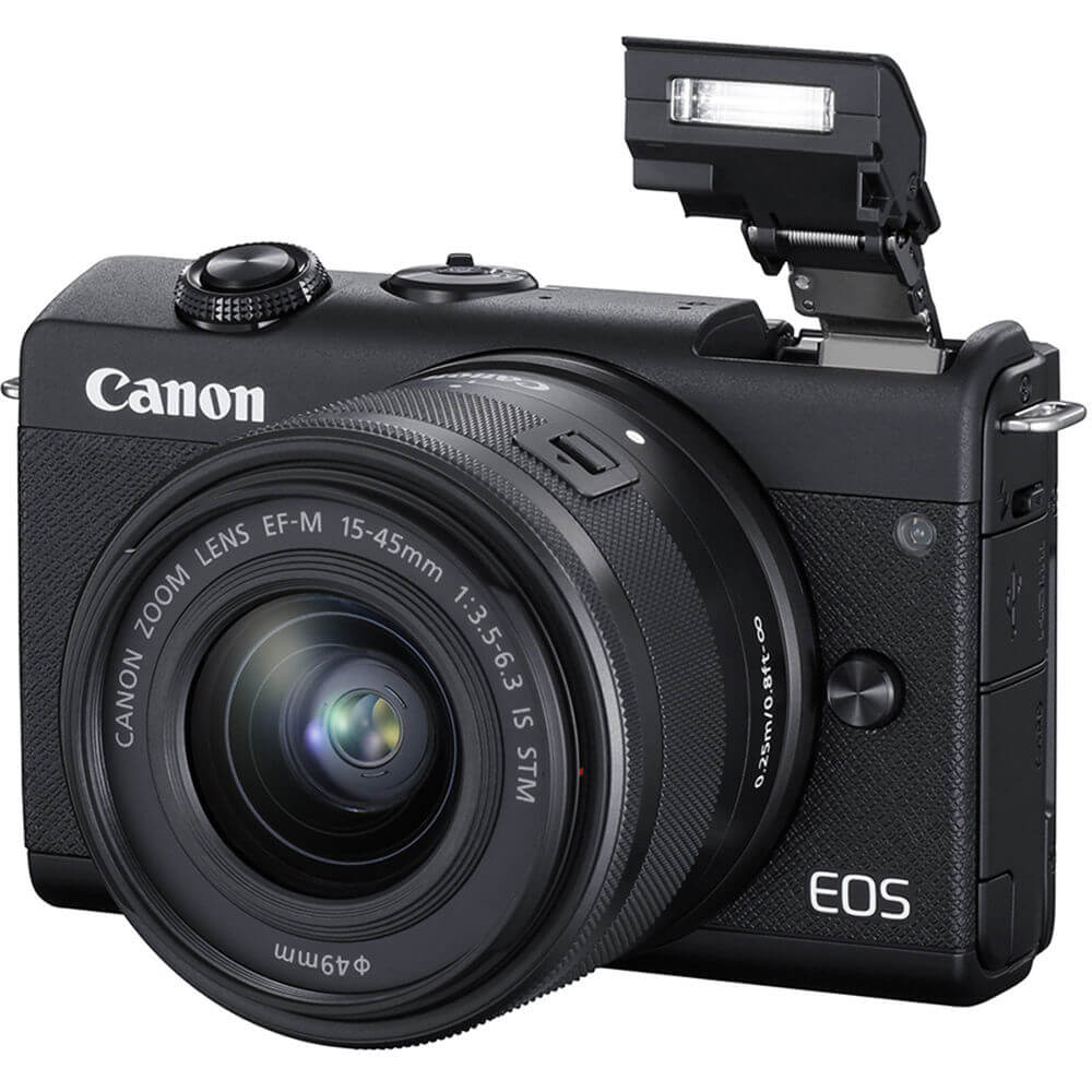 Mirrorless Canon M200 4K e Lente 15-45mm - eMania Foto e Video