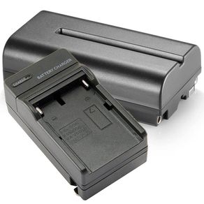 Kit Bateria e Carregador NP-F550 / NP-F570 para Sony, Monitores e Iluminadores de Led Kit Bateria e Carregador NP-F550 / NP-F570 para Sony, Monitores e Iluminadores de Led