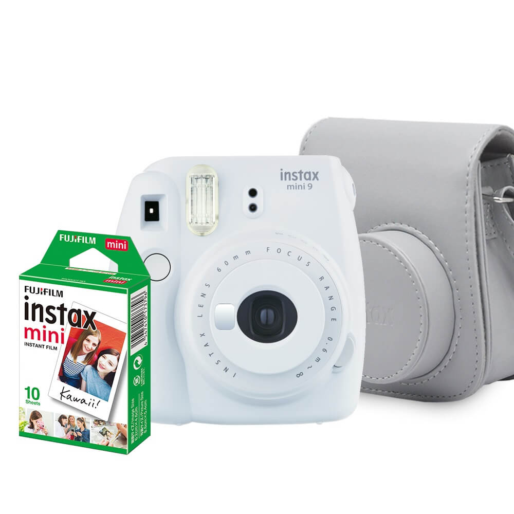 Kit-Camera-Instantanea-Fujifilm-Instax-Mini-9-Branco-Gelo-com-Bolsa-e-Filme Kit-Camera-Instantanea-Fujifilm-Instax-Mini-9-Branco-Gelo-com-Bolsa-e-Filme