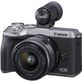 Camera-Canon-EOS-M6-MarkII-Mirrorless-com-Lente-15-45mm-e-Visor-EVF-DC2--Prata-