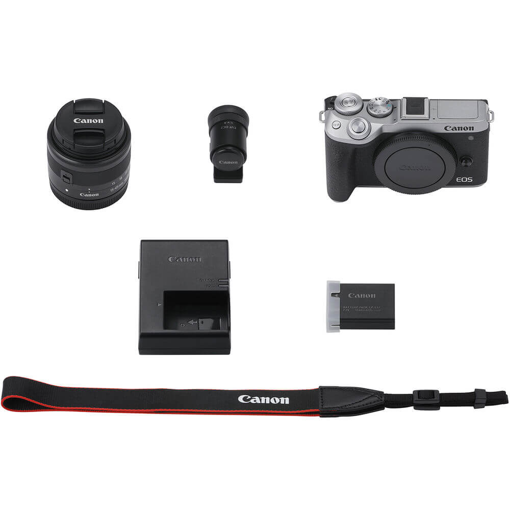 【新品級】Canon EOS M6 シルバー、EVF-DC2 Canon EOS M6 Mark II Mirrorless (somente corpo) + Visor EVF-DC2