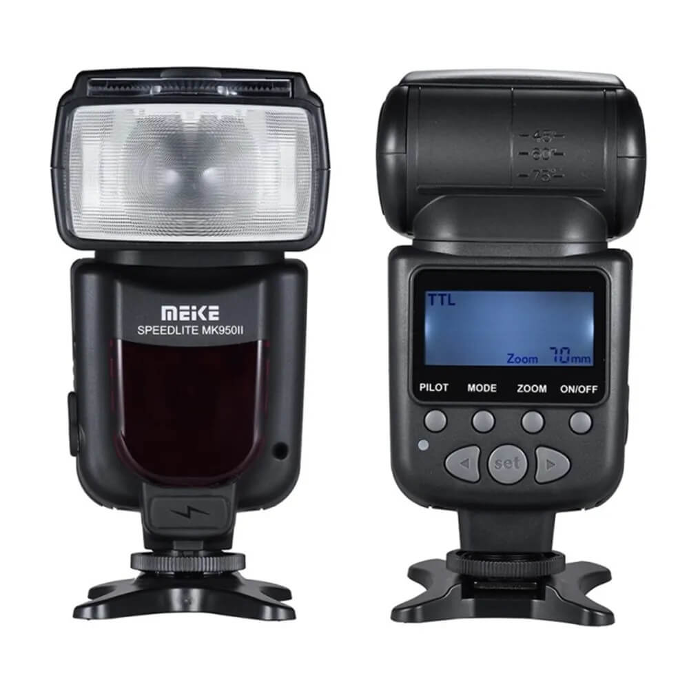 Flash-Speedlite-Meike-MK-950II-TTL-Slave-Wireless-para-Cameras-Nikon Flash-Speedlite-Meike-MK-950II-TTL-Slave-Wireless-para-Cameras-Nikon