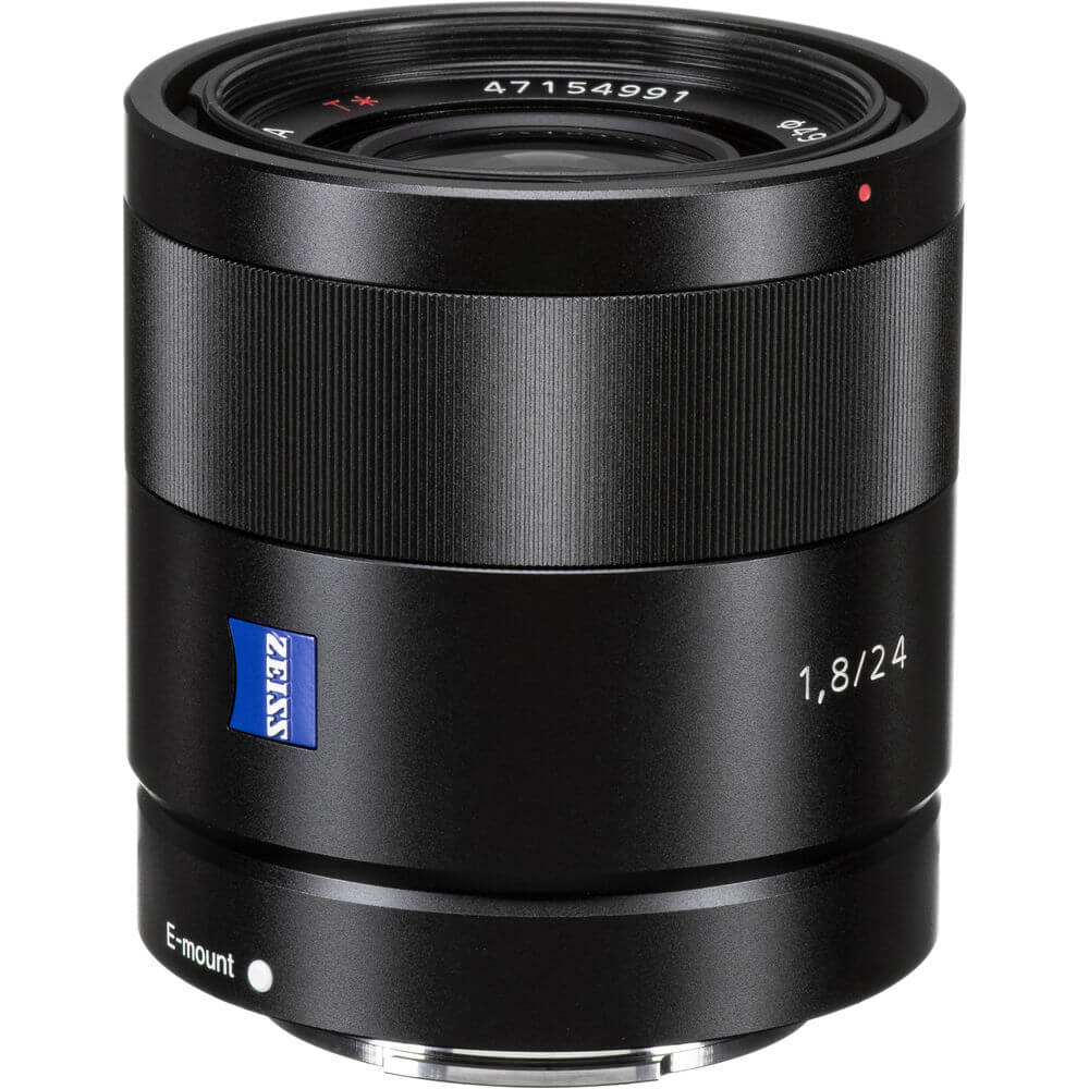 Sonnar T＊ E 24mm F1.8 ZA SEL24F18Z Sony SEL24F18Z Lente Carl Zeiss Sonnar de Montagem E 24mm f