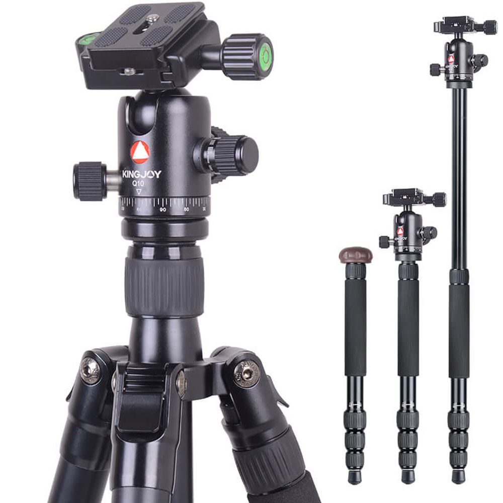 Tripe-Monope-Compacto-de-Aluminio-Kingjoy-K1008-Q10-com-Cabeca-Esferica-Ball-Head Tripe-Monope-Compacto-de-Aluminio-Kingjoy-K1008-Q10-com-Cabeca-Esferica-Ball-Head