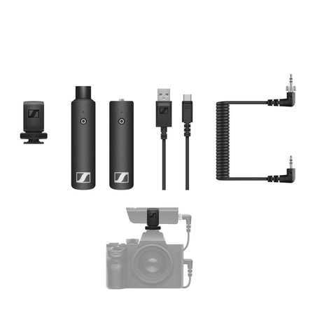 Sistema-Microfone-XLR-Sennheiser-XSW-D-Portable-Interview-Wireless-Digital-com-Montagem-em-Cameras--2.4-GHz